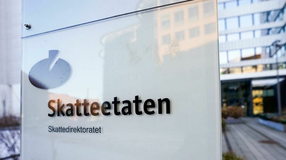 Når så antallet kontroller stadig blir færre, er det grunn til å tro at de som klarer å lure seg unna spleiselaget blir flere, skriver forfatteren. Bildet er fra inngangen til Skatteetaten ved Helsfyr i Oslo.