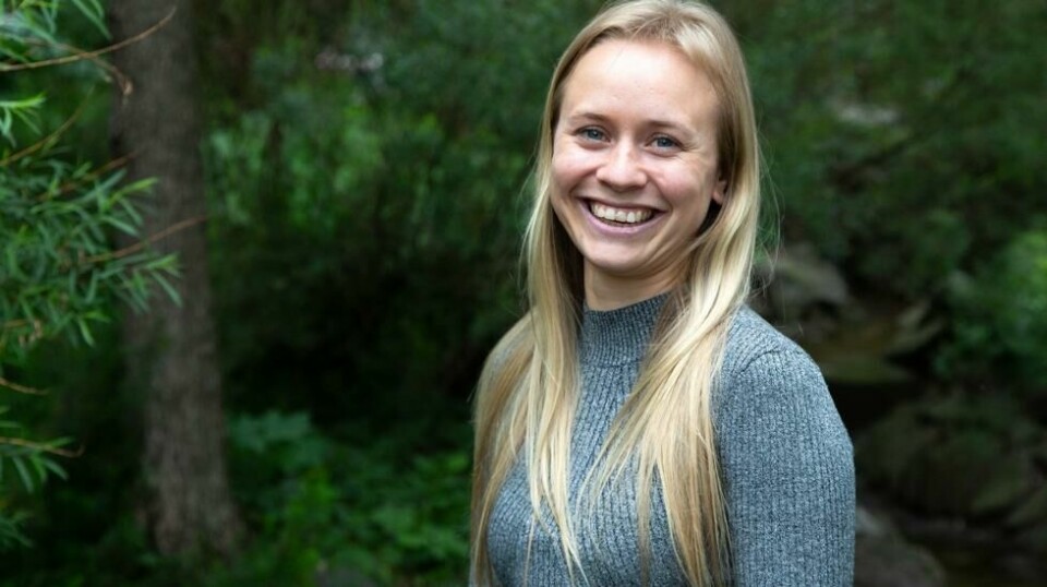 – Det å ha diabetes type 1 er en livslang jobb man aldri søkte på og aldri blir kvitt, sier Vilde Olsson Lalun som har møtt på mange myter om diagnosen hun har hatt i 14 år. Foto: Yngve Vogt / UiO