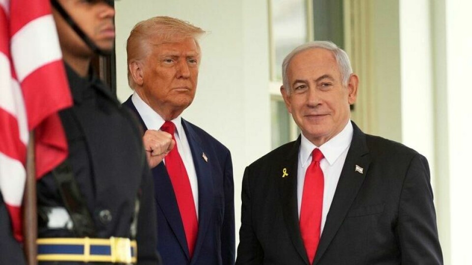 President Donald Trump tok mandag imot Israels statsminister Benjamin Netanyahu i Det hvite hus. Den planlagte pressekonferansen etter møtet er avlyst, og de to vil i stedet svare på spørsmål fra noen få reportere.