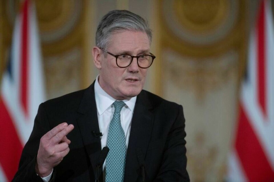 Statsminister Keir Starmer under et Ukraina-toppmøte i London i begynnelsen av mars.