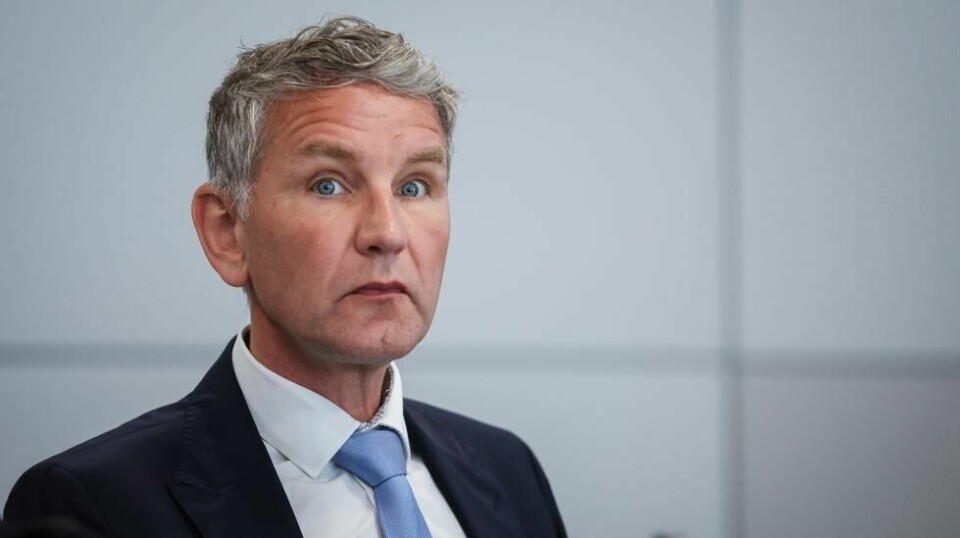 Björn Höcke er igjen i retten. Foto: Ronny Hartmann/Pool Photo via AP, File/NTB