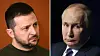 Volodomyr Zelenskyj og Vladimir Putin. Foto: Mandel NGAN and Mikhail Metzel / AFP / NTB