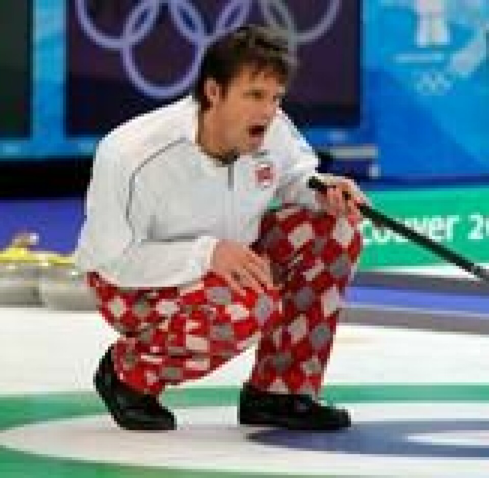 Thomas Ulsrud under gullkampen mot Canada i curlingfinalen i Vancouver under OL i 2010. Thomas Ulsrud under gullkampen mot Canada i curlingfinalen i Vancouver under OL i 2010. Foto: Lise Åserud / NTB scanpix