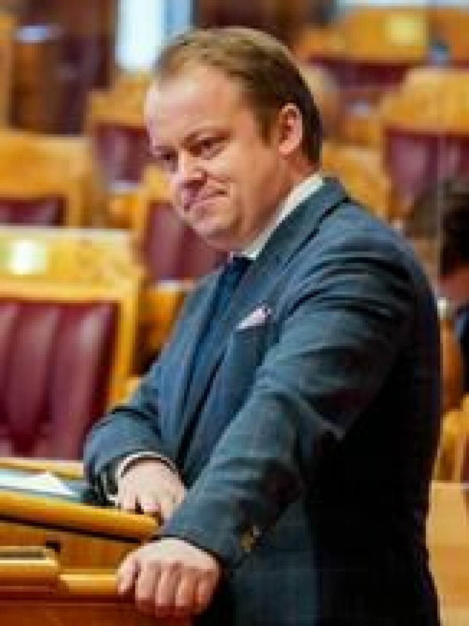 Erlend Wiborg under en muntlige spørretime i Stortinget. Erlend Wiborg under en muntlige spørretime i Stortinget. Foto: Ole Berg-Rusten / NTB