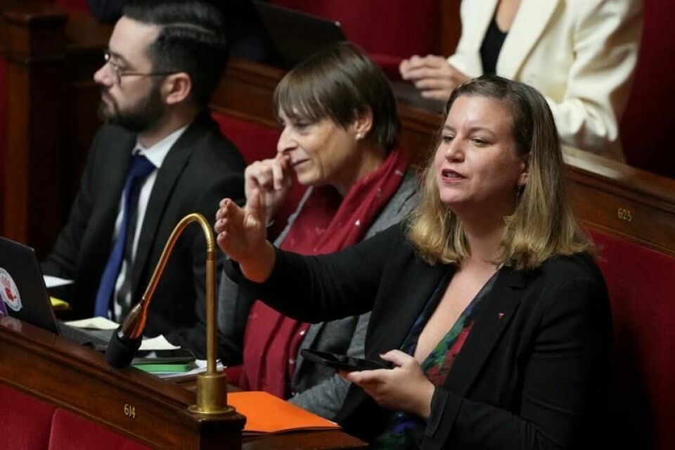 Mathilde Panot, parlamentarisk leder for Ytre vestre-partiet LFI.