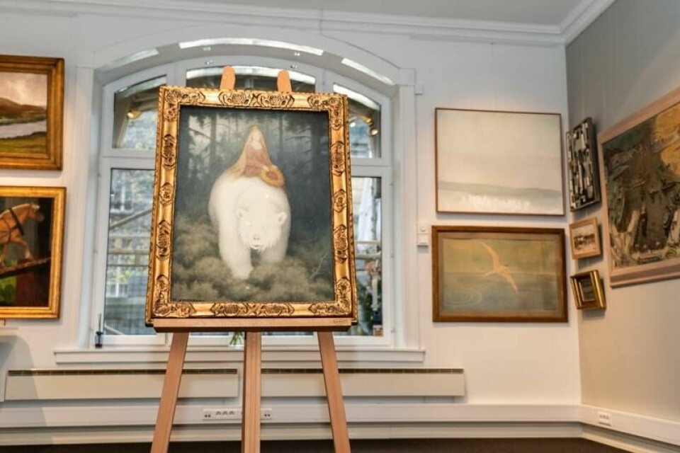 Det er ventet ny norgesrekord når Theodor Kittelsens «Kvitebjørn kong Valemon» skal selges på auksjon onsdag kveld.