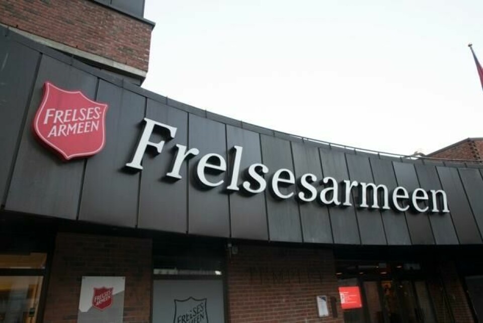 Frelsesarmeen har opplevd mange tyverier i forbindelse med sine innsamlinger.