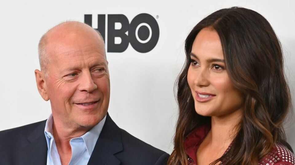 Bruce Willis og Emma Heming Willis fotografert i New York i oktober 2019.