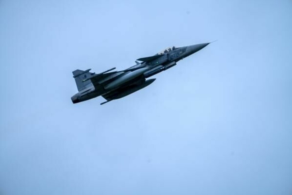 Colombia har undertegnet en intensjonsavtale om å kjøpe det svenske kampflyet Jas Gripen, ifølge president Gustavo Petro. Dette bildet av et tsjekkisk fly er tatt på Ørland under øvelsen Arctic Challenge i 2023.