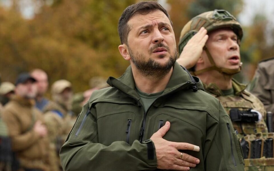Ukrainas president Volodymyr Zelenskyj på besøk i byen Izium i Kharkiv. Ukrainas president Volodymyr Zelenskyj på besøk i byen Izium i Kharkiv. Foto: AP/NTB