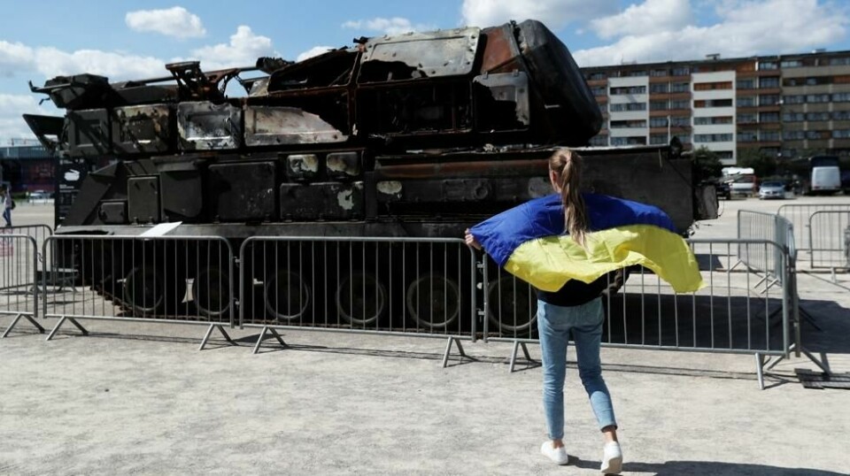 Ukraina viser frem blant annet russiske stridsvogner.