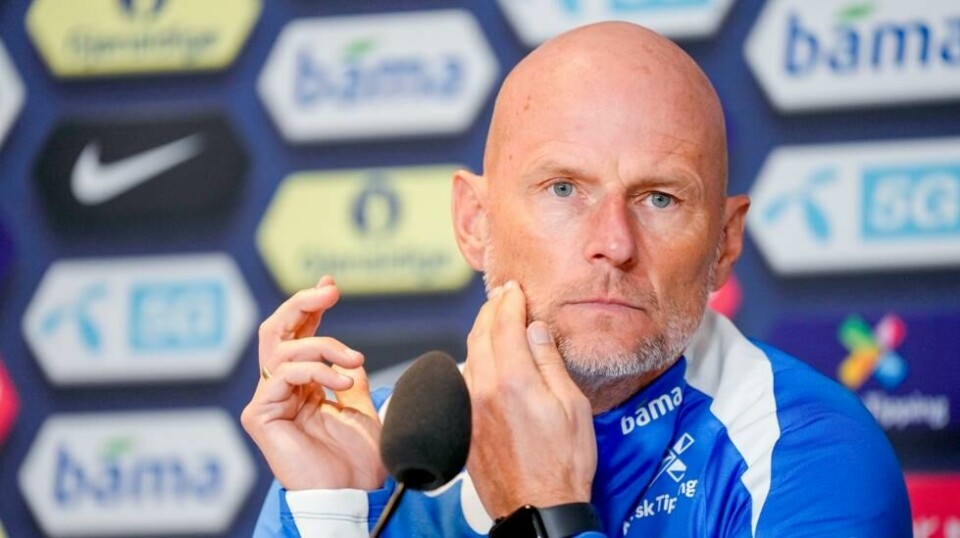 Ståle Solbakken har sitt å tenke på før nasjonsligakampene mot Slovenia og Kasakhstan. Foto: Cornelius Poppe / NTB