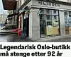 Kiosken og tobakksforretningen «Majoren» i det sterkt trafikkerte Majorstua-krysset har vært et fast innslag i bybildet siden 1920-tallet. Nå er det slutt. (Skjermdump fra Nettavisen)
