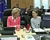KLIMA: Den svenske aktiviste Greta Thunberg fikk være med på EU-kommisjonens møte om klimaambisjoner onsdag formiddag. Foto: EU-kommisjonen