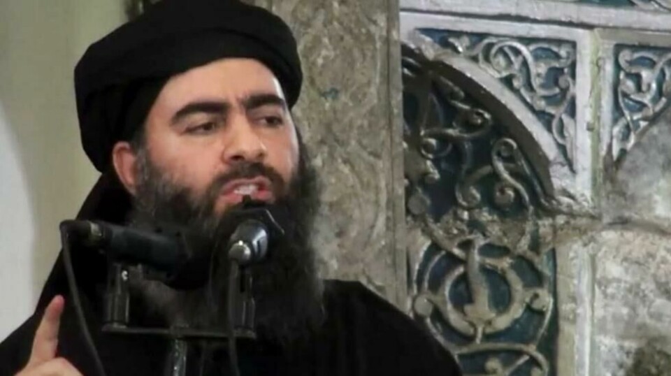 FLYKTET: IS-lederen Abu Bakr al-Baghdadi skal gjemme seg i irakiske ørkenbyer, ifølge tjenestemenn nyhetsbyrået Reuters har snakket med. Foto: Ukjent (AP Photo / NTB scanpix)