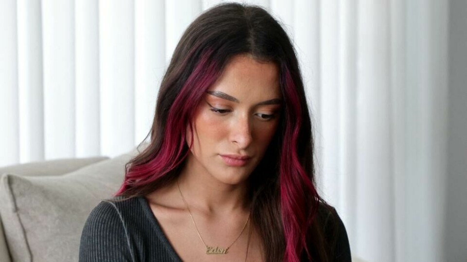 Eden Golan fotografert under et intervju i Tel Aviv i april.