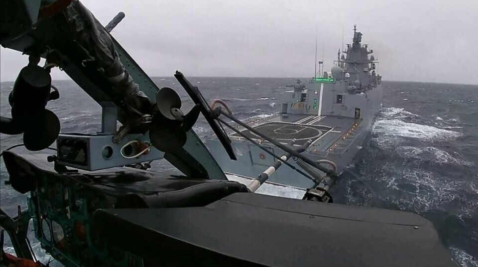 Fregatten Admiral Gorshkov tok turen forbi Norges kyst og ned til Sør-Afrika.