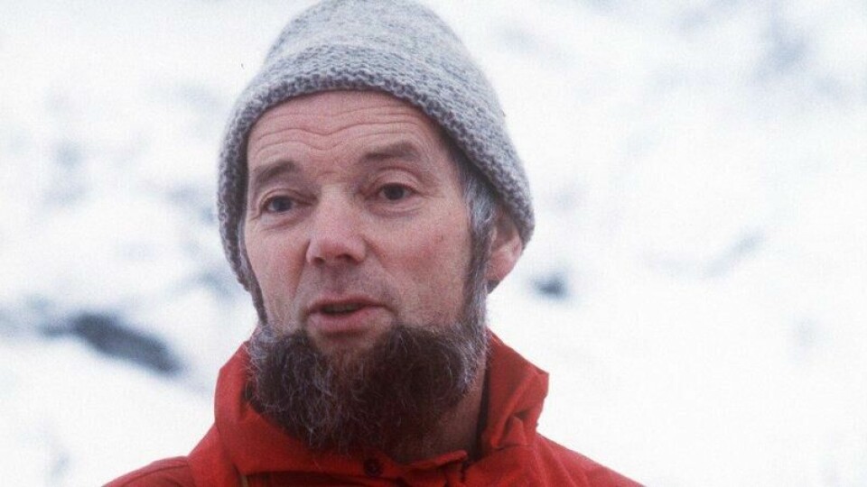 Alfred Nilsen, leder av Folkeaksjonen mot utbygging av Alta-Kautokeino-vassdraget, avbildet i Alta i 1981.