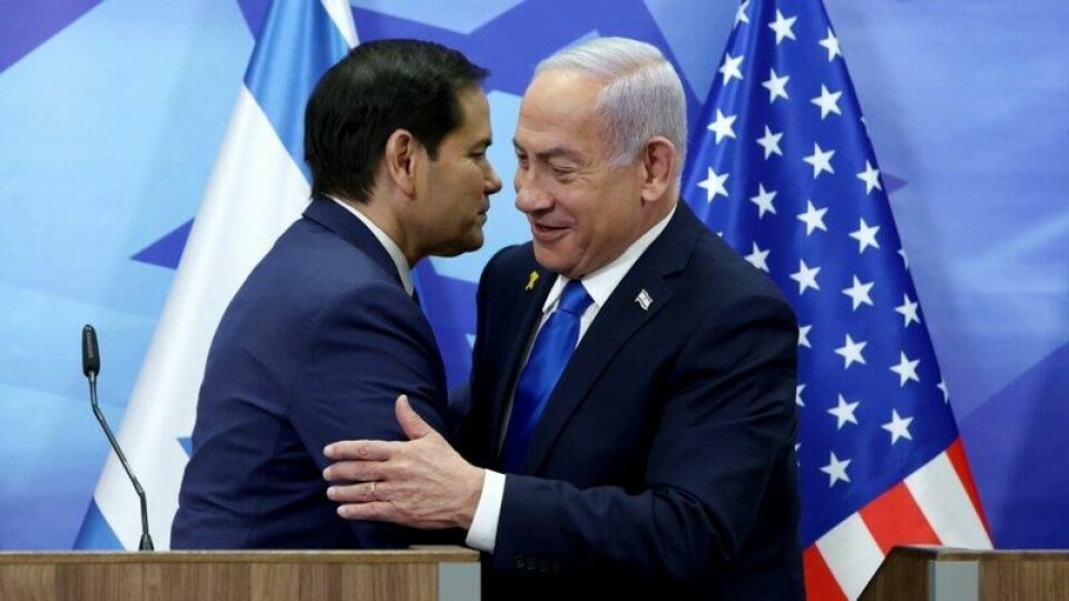 USAs utenriksminister Marco Rubio og Israels statsminister Benjamin Netanyahu avholdt en felles pressekonferanse under Rubios første israelbesøk søndag.