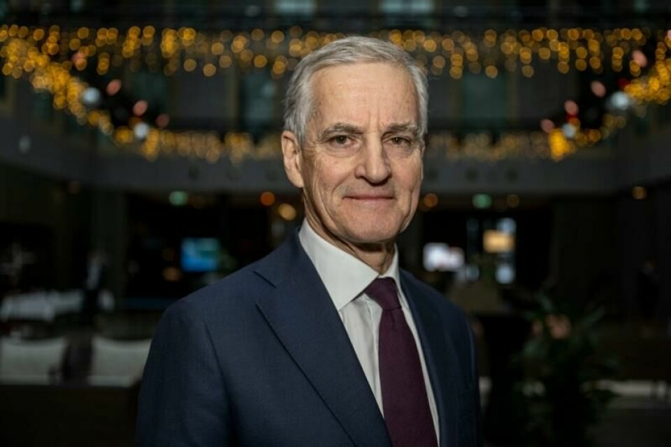 Statsminister Jonas Gahr Støre (Ap) møter pressen.