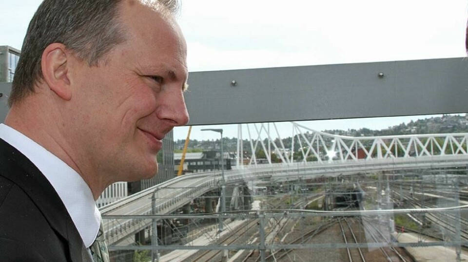 STOR SATSING: Ketil Solvik-Olsen styrer store jernbanesatsinger, som bygging av Follobanen. Men de ansattes betingelser henger i løs luft.