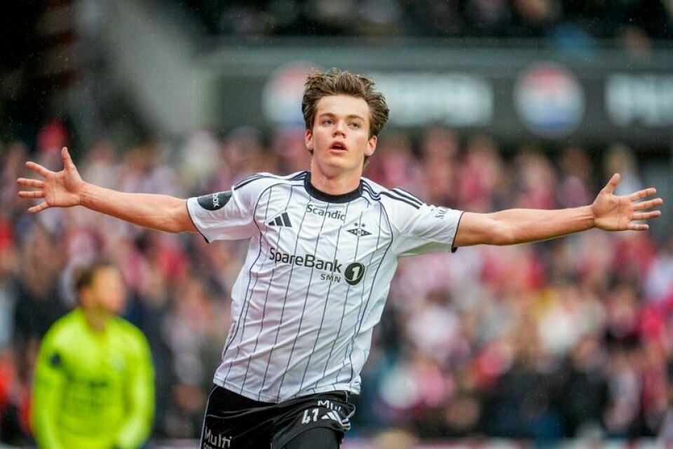 Sverre Nypan scoret for Rosenborg mot Fredrikstad.