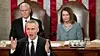 NATOs generalsekretær Jens Stoltenberg holdt tale for en samlet Kongress i april i år. Visepresident Mike Pence og leder Nancy Pelosi i Representantenes hus i bakgrunnen. Foto: Andrew Harnik / AP/NTB Scanpix