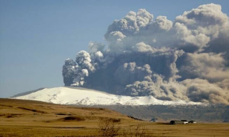 Cirka 700 mennesker ble evakuert da Eyjafjallajökull hadde utbrudd 20. mars og 14. april 2010. Foto: Wikimedia Commons Cirka 700 mennesker ble evakuert da Eyjafjallajökull hadde utbrudd 20. mars og 14. april 2010. Foto: Wikimedia Commons