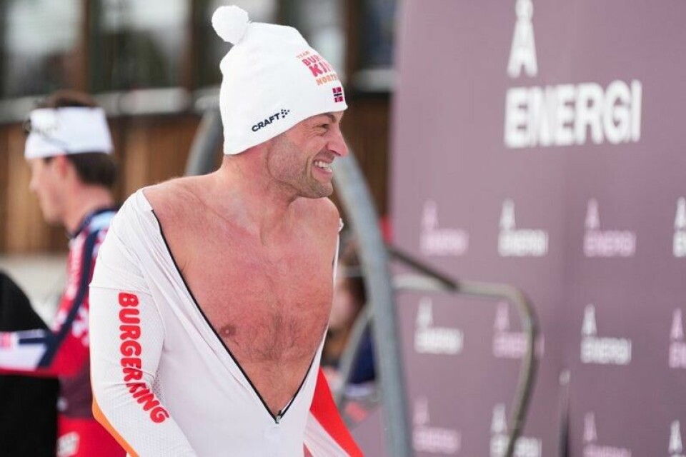 Petter Northug var i strålende humør etter 10 kilometer fri teknikk i ski-NM del to på Hovden fredag.