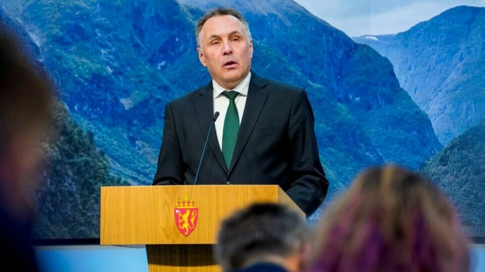 Klima- og miljøminister Tore O. Sandvik (Ap) er nå vikar for Andreas Bjelland Eriksen (Ap). Klima- og miljøminister Tore O. Sandvik (Ap) er nå vikar for Andreas Bjelland Eriksen (Ap). Foto: Ole Berg-Rusten / NTB
