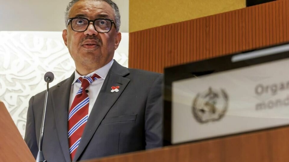 WHO-sjef Tedros Adhanom Ghebreyesus advarer om hyppigere og mer omfattende angrep med løsepengevirus mot helsetjenester. Arkivfoto: Salvatore Di Nolfi / Keystone / AP / NTB