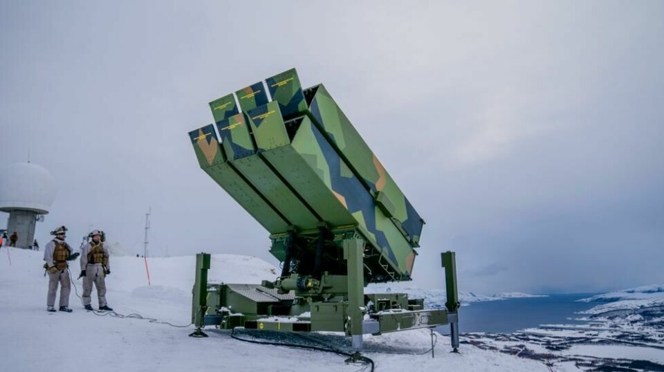 USA har gitt det norsk-produserte luftvernsystemet NASAMS til Ukraina. Justin Bronk ved Royal United Services Institute mener det er avgjørende at Ukraina fortsetter å få luftvern fra andre land. Bildet er tatt under en øvelse i Norge.