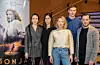 Fra pressedagen på Vika Kino. Fra venstre: Valene Kane, regissør Anne Sewitsky, Ine Marie Wilmann, Pål Sverre Hagen og Eldar Skar. Foto: Ole Berg-rusten / NTB scanpix