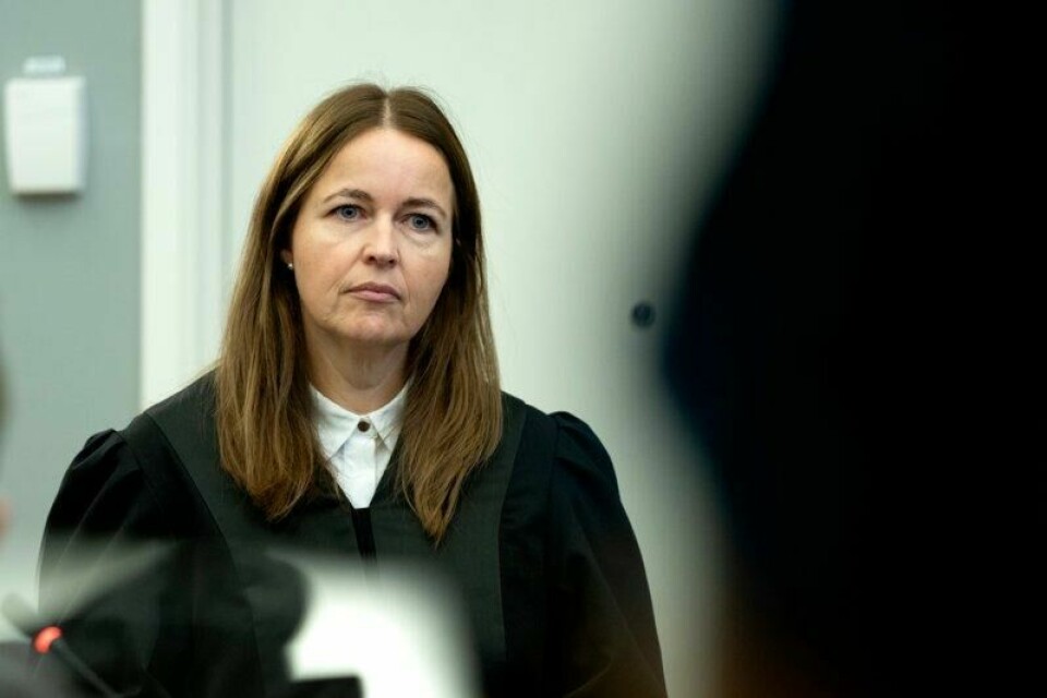 Bistandsadvokat Tove Jensen Røddesnes under rettssaken mot tidligere kommuneoverlege i Frosta, Arne Bye, i Trøndelag tingrett.