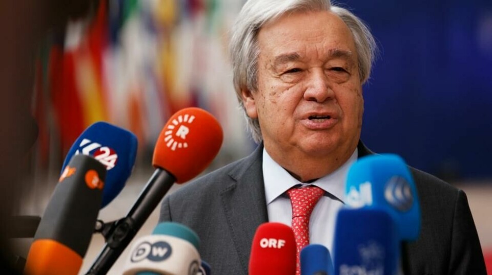 FNs generalsekretær António Guterres besøker Egypt og Jordan. Foto: Omar Havana / AP / NTB