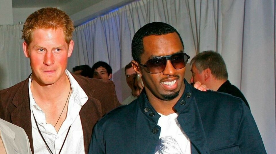 Prins Harry og Sean «Diddy» Combs etter minnekonserten for prinsesse Diana på Wembley Stadion i 2007.