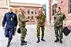 Sveriges stedfortredende forsvarssjef Jonas Haggren, Finlands daværende forsvarssjef Timo Kivinen, Norges forsvarssjef Eirik Kristoffersen og den finske generalmajoren Janne Jaakkola, nå forsvarssjef, etter møtet med de nordiske forsvarssjefene i Oslo i oktober 2022 Foto: Håkon Mosvold Larsen / NTB