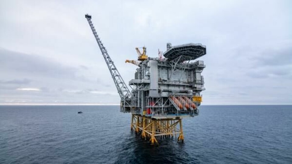 En installasjon på Martin Linge-feltet i Nordsjøen, hvor Equinor er operatør.