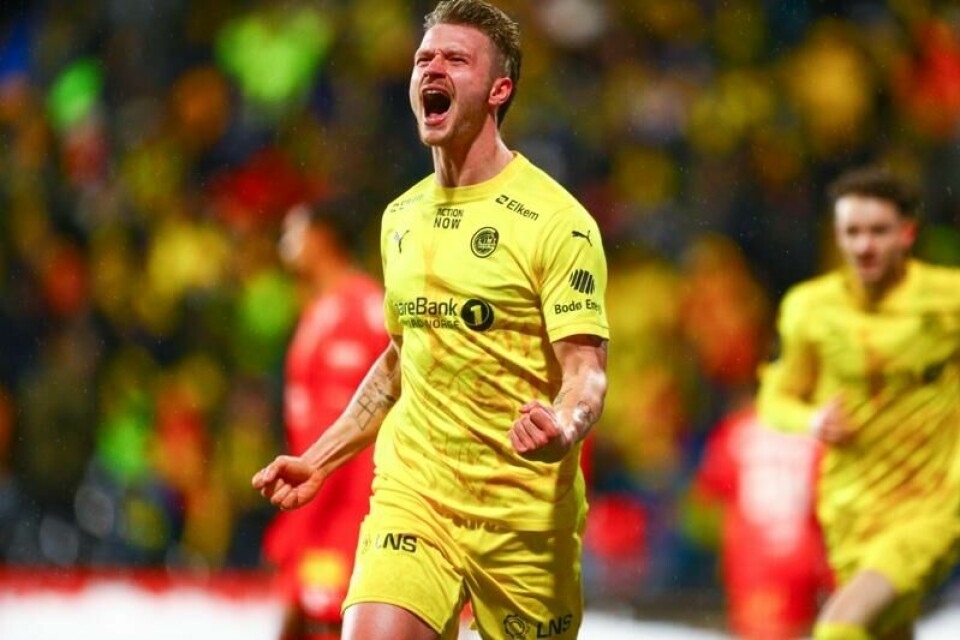 Kasper Høgh scoret to ganger og hjalp Glimt til seriegull i Eliteserien. Kasper Høgh scoret to ganger og hjalp Glimt til seriegull i Eliteserien. Foto: Mats Torbergsen / NTB