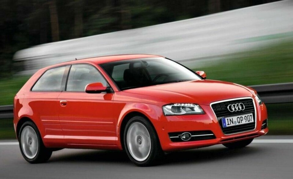 A3 har i alle år vært en populær modell for Audi i Norge. Illustrasjonsfoto.