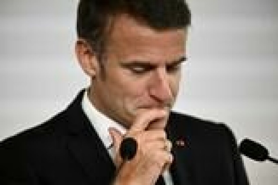 Frankrikes president Emmanuel Macron. Frankrikes president Emmanuel Macron. Foto: Dylan Martinez / AP