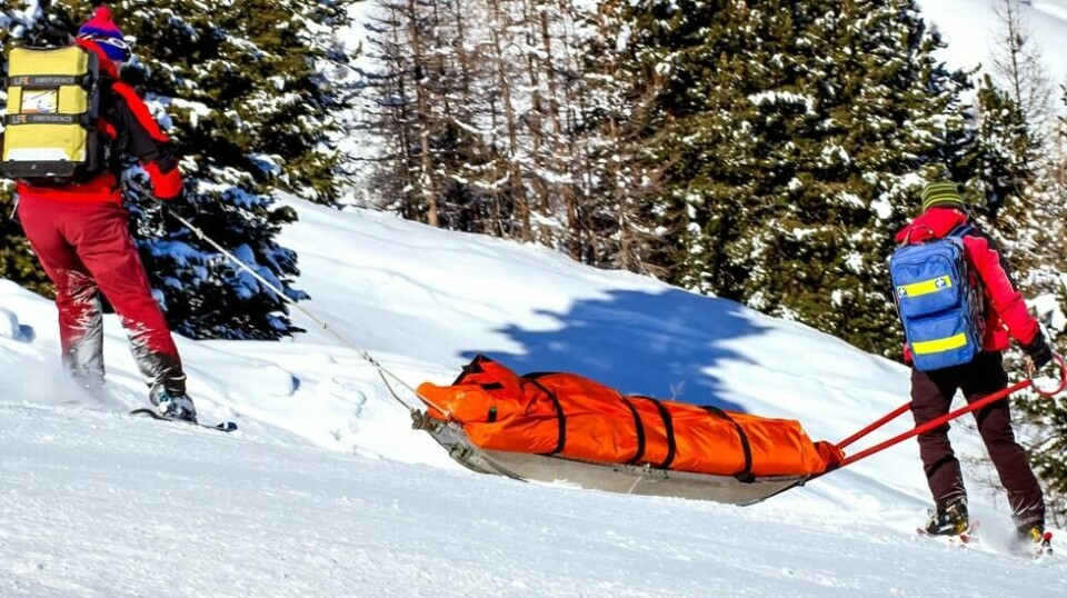 Ifølge Roy Vetaas i Tryg er det menn i alderen over 40 år som oftest skader seg på ski i utlandet. Illustrasjonsfoto: Colourbox.com