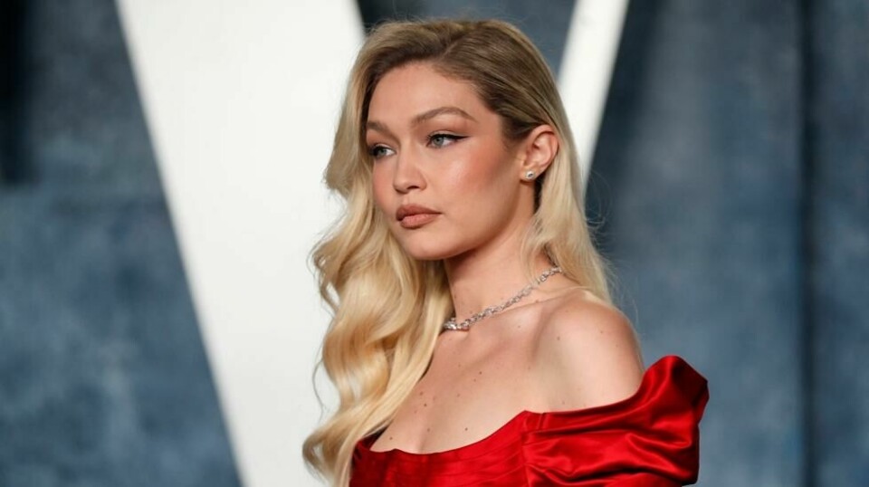 Gigi Hadid under årets Oscar utdeling.