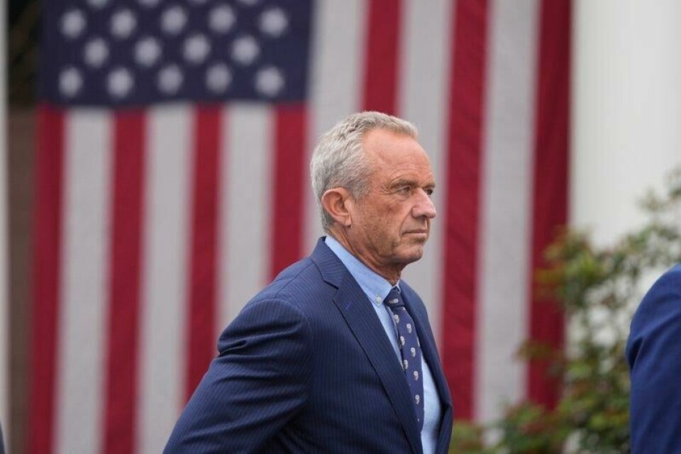 Helseminister Robert F. Kennedy Jr. utenfor Det hvite hus nylig.