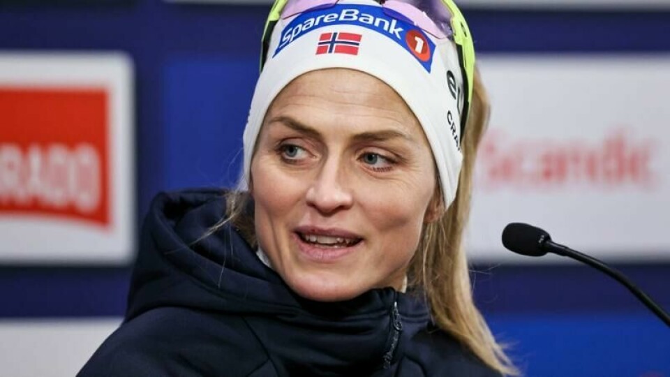 Therese Johaug møtte pressen før helgens verdenscuprenn på Lillehammer.