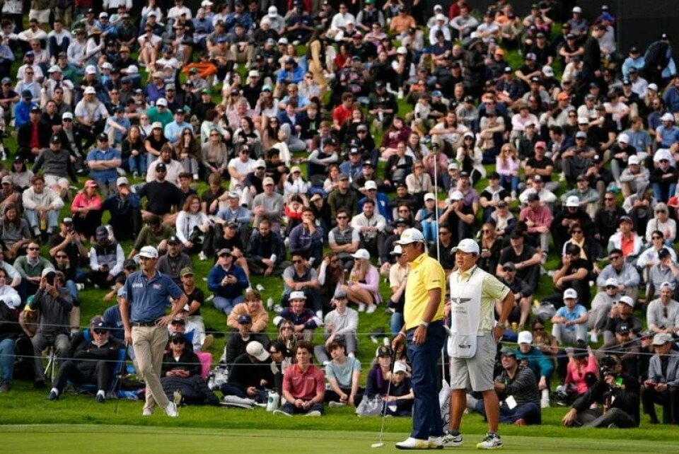Vinner Hideki Matsuyama på 18. hull under fjorårets utgave av PGA-turneringen i Pacific Palisades. Brannene i Los Angeles har ført til at det i år ikke blir spill på anlegget som også skal være OL-arena i 2028.