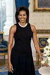 KRITIKK: Dette bildet av Michelle Obama vakte oppsikt. Grunnen var den ermeløse kjolen. Foto: Foto: The White House