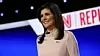 Republikansk nominasjonshåpefull, tidligere FN-ambassadør Nikki Haley, på CNNs republikanske primærdebatt 10. januar 2024. Foto: Kevin Dietsch / Getty Images/ AFP / NTB