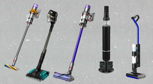 Håndholdt, trådløs støvsuger som er best i test fra merker som Dyson, Phillips og Samsung. Vi har funnet 5 av dem! (Foto: Collage av Startsiden/Herman Arneberg Johnsen)
