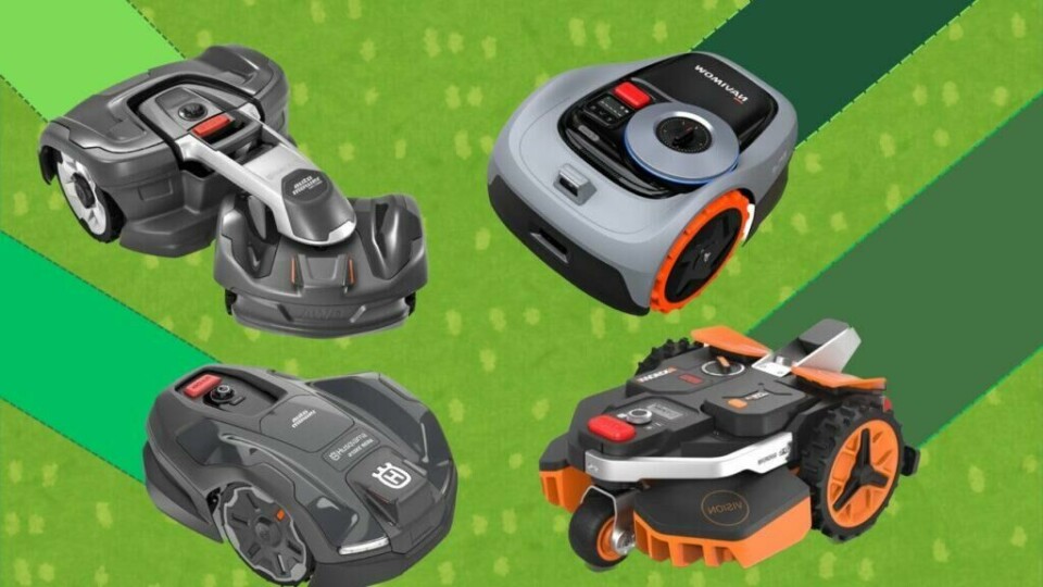 Robotgressklipper uten kantledning blir stadig mer normalt. Disse modellene fra WORX, Segway og Husqvarna er alle best i test i 2025. (Foto: ABC Startsiden)
